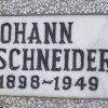 Schneider Johann 1898-1949 Grabstein